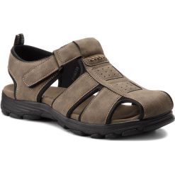 Sandały męskie skórzane: Sandały GINO LANETTI – MS17011-2 Khaki