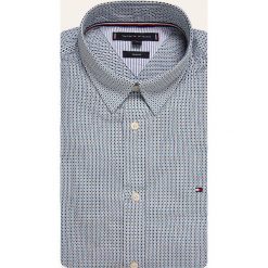 Tommy Hilfiger - Koszula. Niebieskie koszule męskie TOMMY HILFIGER, s, bez wzorów, z bawełny, casualowe, bez kołnierzyka, z długim rękawem. W wyprzedaży za 279,90 zł.