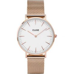 Cluse La Bohème Mesh Rose Gold/White CL18112. Czerwone zegarki damskie Cluse, złote. W wyprzedaży za 320,00 zł.
