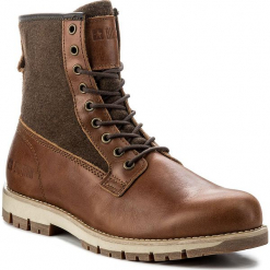 Trapery BIG STAR - Y174514 Camel. Brązowe botki męskie BIG STAR, z materiału. W wyprzedaży za 259,00 zł.