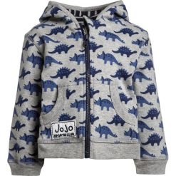 JoJo Maman Bébé DINO PRINT ZIP UP Bluza rozpinana grey. Szare bluzy chłopięce marki JoJo Maman Bébé, z bawełny. Za 149,00 zł.