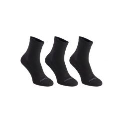 Skarpety RS160 x3 czarne. Czarne skarpetki męskie ARTENGO. Za 14,99 zł.