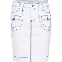 Spódniczki: Spódniczka dżinsowa „authentic-stretch” bonprix biały