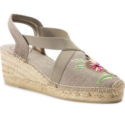 Espadryle TONI PONS - Terra-Vr Pedra. Szare espadryle damskie Toni Pons, bez wzorów, z tworzywa sztucznego, bez obcasa, na obcasie. W wyprzedaży za 179,00 zł.