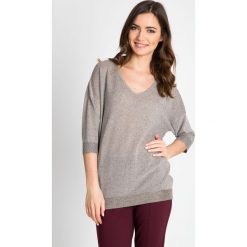 Swetry oversize damskie: Sweter oversize z połyskiem QUIOSQUE