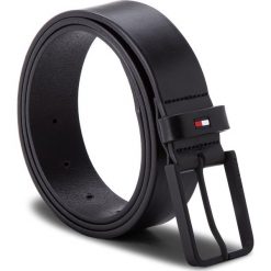Pasek Męski TOMMY HILFIGER - Modern Leather Belt AM0AM03530 95 002. Czarne paski męskie TOMMY HILFIGER, w paski, ze skóry. W wyprzedaży za 219,00 zł.