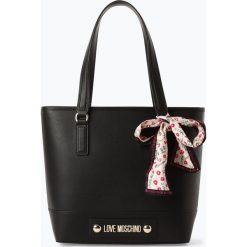Love Moschino - Damska torba shopper, czarny. Czarne torby damskie na zakupy Love Moschino, bez wzorów, eleganckie, bez dodatków. Za 799,95 zł.