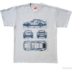 T-shirty męskie: Koszulka T – PORSCHE 911 GREY