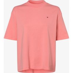 Tommy Hilfiger - Koszulka damska, różowy. Różowe koszulki damskie TOMMY HILFIGER, m, bez wzorów, bez kołnierzyka. Za 199,95 zł.
