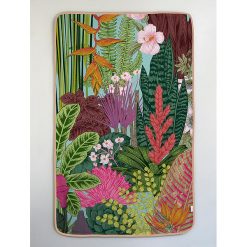 Kąpielówki męskie: Ręcznik plażowy „Palm Town” z kolorowym wzorem – 150 x 90 cm