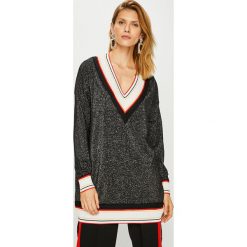 Pinko - Sukienka. Czarne sukienki damskie Pinko, na co dzień, s, bez wzorów, z bawełny, casualowe, z włoskim kołnierzykiem, bez rękawów, mini, proste. Za 1199,00 zł.