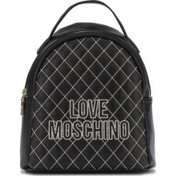 Love Moschino Plecak Czarny. Czarne plecaki damskie Love Moschino, bez wzorów, z materiału. Za 927,95 zł.