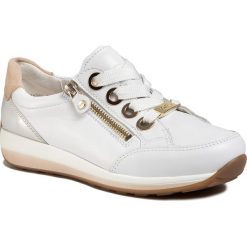 Sneakersy ARA - 12-34587-79 Weiss/Weissgold/Camel. Białe półbuty damskie ara, ze skóry. W wyprzedaży za 339,00 zł.