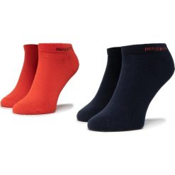 Zestaw 2 par niskich skarpet unisex BOSS - 2P As Color Cc 50407405 810. Czerwone skarpetki męskie Boss, bez wzorów, z elastanu. Za 59,00 zł.
