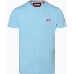Superdry - T-shirt męski, niebieski. Niebieskie t-shirty męskie Superdry, xl, z haftami, bez kołnierzyka. Za 129,95 zł.