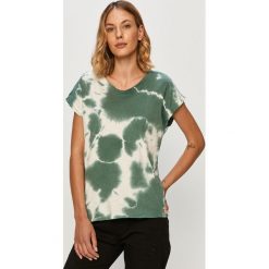 Answear - T-shirt Answear Lab. Zielone t-shirty damskie ANSWEAR, uniwersalny, bez wzorów, z bawełny, casualowe, z okrągłym kołnierzem. Za 69,90 zł.