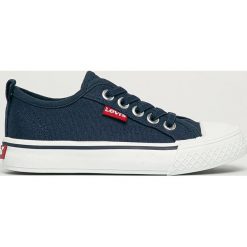 Levi's - Tenisówki dziecięce. Czarne trampki dziewczęce Levi's®, bez wzorów, z gumy, na sznurówki. Za 159,90 zł.