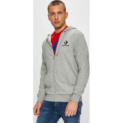 Converse - Bluza. Szare bluzy męskie marki Converse, s, bez wzorów, z bawełny, z kapturem, bez rękawów, z kapturem. W wyprzedaży za 199,90 zł.