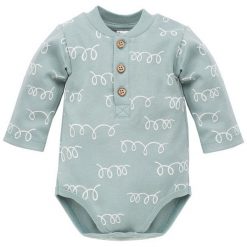 Pinokio Body Dziecięce Happy Llama 74 Zielone. Zielone body niemowlęce Pinokio, bez wzorów, z bawełny, z długim rękawem. Za 49,00 zł.
