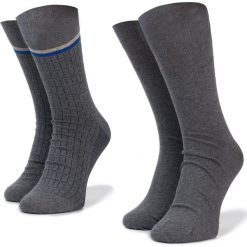 Zestaw 2 par wysokich skarpet unisex TOM TAILOR - 90143 Grey Melange 153. Szare skarpetki damskie Tom Tailor, bez wzorów, z elastanu. Za 35,00 zł.