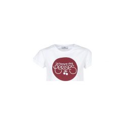 T-shirty z krótkim rękawem Le Temps des Cerises FREDLOGO. Białe t-shirty damskie marki Le Temps Des Cerises, s, bez wzorów, bez kołnierzyka. Za 129,00 zł.