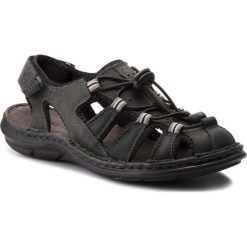 Sandały męskie skórzane: Sandały LASOCKI FOR MEN – MI07-A426-A282-27 Czarny