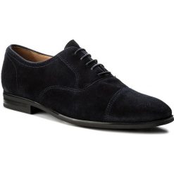 Półbuty GEOX - U New Life E U74P4E 00022 C4002 Navy. Niebieskie derby męskie Geox, z materiału. W wyprzedaży za 379,00 zł.