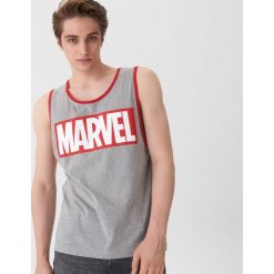 Tank top Marvel - Jasny szary. Szare t-shirty męskie House, s, z motywem z bajki, bez kołnierzyka. Za 49,99 zł.