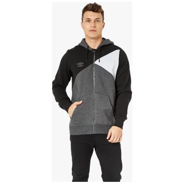 Umbro Bluza Cut And Sew Fz Hoody , szary, rozmiar XL. Szare bluzy męskie Umbro, xl, bez wzorów, z bawełny, sportowe, z kapturem, bez rękawów, bez kaptura. W wyprzedaży za 79,99 zł.