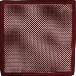 Bordowo-Biała Elegancka Poszetka Męska - CHATTIER - Stylowa, Wzór Geometryczny POSZCH0307. Czerwone poszetki męskie Chattier, bez wzorów, z materiału, eleganckie. Za 27,00 zł.