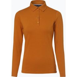 Marie Lund - Damska koszulka polo, żółty. Żółte koszulki damskie Marie Lund, xl, bez wzorów, z bawełny, polo, z długim rękawem. Za 89,95 zł.