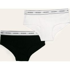 Guess Jeans - Figi dziecięce (3-pack). Czarne majtki dziewczęce Guess Jeans, z elastanu. W wyprzedaży za 79,90 zł.