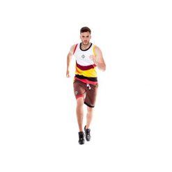 Perseus Tank Top (Orange). Pomarańczowe t-shirty męskie OKUAKU, s, z aplikacjami, z bawełny. Za 103,20 zł.