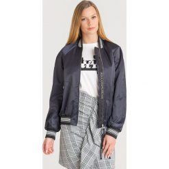 BOMBERKA PAIO Sportmax Code. Niebieskie kurtki damskie Sportmax Code, xs, w paski, z materiału, bez kaptura. Za 880,00 zł.