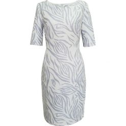 Elegancka sukienka wizytowa. Szare sukienki damskie Vito Vergelis, na wesele, m, bez wzorów, z tkaniny, eleganckie, bez kołnierzyka, bez rękawów. Za 419,00 zł.