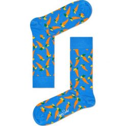 Happy Socks - Skarpety Carrot. Niebieskie skarpetki męskie marki Happy Socks, z bawełny. Za 39,90 zł.