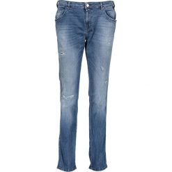 Dżinsy "Katewin" - Slim fit - w kolorze niebieskim. Niebieskie jeansy damskie Denim Special, l, w paski. W wyprzedaży za 232,95 zł.