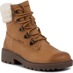 Trapery GEOX - J Casey G.H J9420H 000CL C5046 S Biscuit. Pomarańczowe śniegowce dziewczęce Geox, bez zapięcia. W wyprzedaży za 259,00 zł.