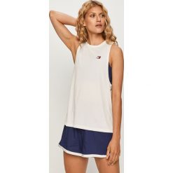 Tommy Sport - Top. Białe topy damskie Tommy Sport, s, z nadrukiem, z poliesteru, bez rękawów. Za 179,90 zł.
