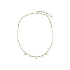 Srebrny pozłacany naszyjnik choker gwiazdki i cyrkonie 925. Żółte naszyjniki damskie marki Atdiament, z cyrkonią, srebrne. Za 149,00 zł.