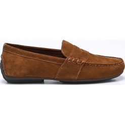 Polo Ralph Lauren - Mokasyny Reynold. Pomarańczowe mokasyny męskie marki Polo Ralph Lauren, ze skóry, z okrągłym noskiem. W wyprzedaży za 329,90 zł.