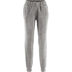 Spodnie dresowe damskie: Spodnie dresowe „used look” z kolekcji Maite Kelly bonprix szary