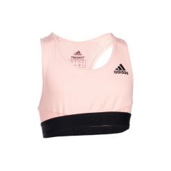 Stanik Gym & Pilates. Brązowe biustonosze sportowe damskie marki Adidas, z elastanu. W wyprzedaży za 74,99 zł.