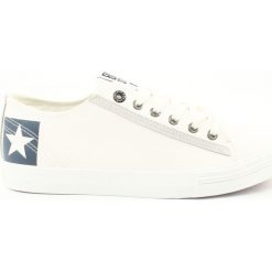 Big star trampki białe 174074. Niebieskie trampki męskie BIG STAR, bez wzorów, z gumy, retro, bez zapięcia. W wyprzedaży za 119,00 zł.