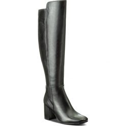 Kozaki EVA MINGE - Edelmira 2K 17SF1372283EF 101. Czarne buty zimowe damskie marki Eva Minge, ze skóry, przed kolano, na wysokim obcasie, na obcasie. Za 649,00 zł.