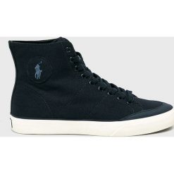 Polo Ralph Lauren - Trampki. Niebieskie trampki męskie marki Polo Ralph Lauren, ze skóry, na sznurówki. W wyprzedaży za 269,90 zł.
