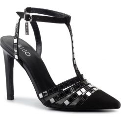 Sandały LIU JO - Astrid 04 S19129 T9122 Black 22222. Czarne klapki damskie Liu Jo, z aplikacjami, ze skóry, bez obcasa, na obcasie. W wyprzedaży za 399,00 zł.