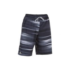 Spodenki surfing długie SBS 100 Cloud. Czarne koszulki męskie OLAIAN, xl, bez wzorów, z poliesteru, sportowe, bez kołnierzyka, bez rękawów, długie. Za 49,99 zł.