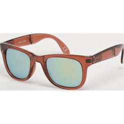 Vans - Okulary. Pomarańczowe okulary przeciwsłoneczne męskie wayfarery marki Vans, z materiału, prostokątne. W wyprzedaży za 59,90 zł.