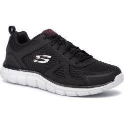 Buty SKECHERS - Scloric 52631/BKRD Black/Red. Czarne buty sportowe męskie Skechers, ze skóry, bez zapięcia, na fitness i siłownię. W wyprzedaży za 179,00 zł.